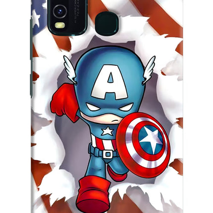 Captain America Vivo Y30/Y50 Hard Case Back Cover by Casekaro