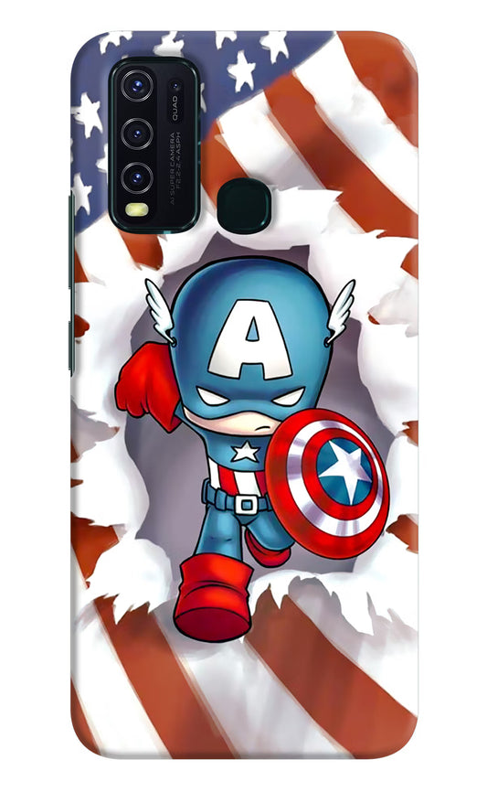 Captain America Vivo Y30/Y50 Hard Case Back Cover by Casekaro