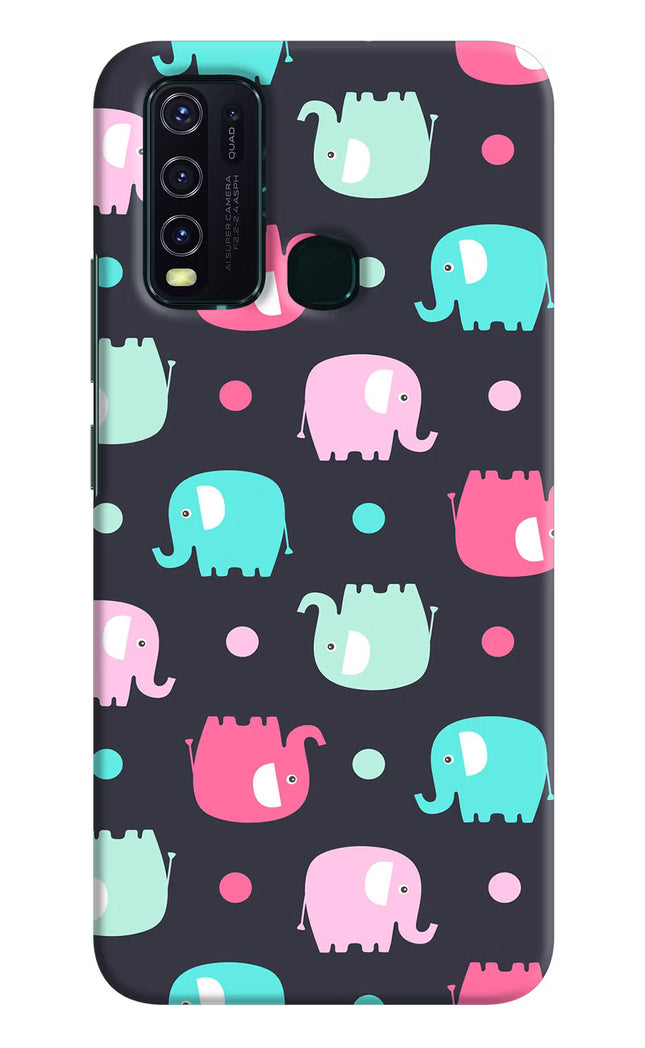 Elephants Vivo Y30/Y50 Hard Case Back Cover by Casekaro