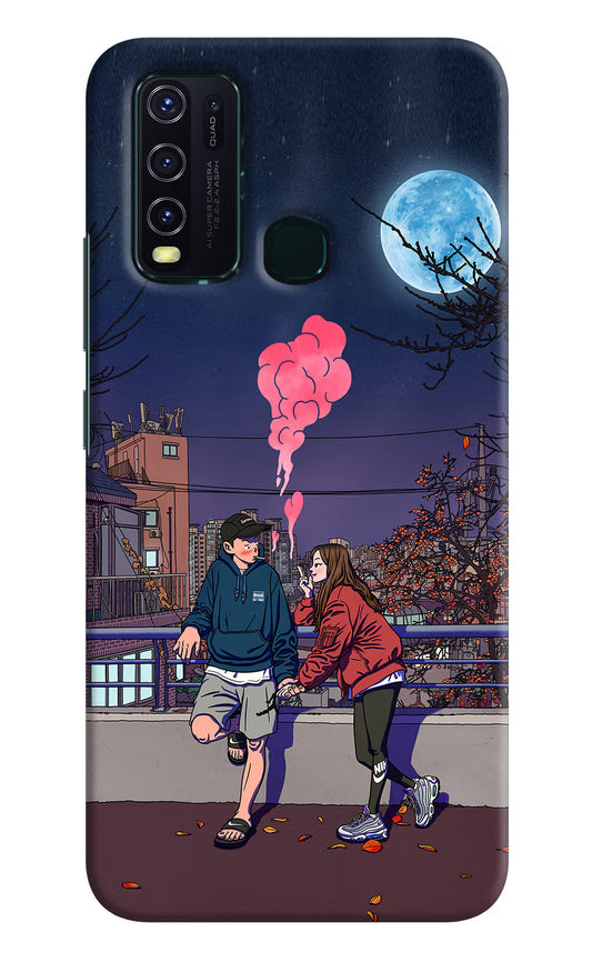 Chilling Couple Vivo Y30/Y50 Hard Case Back Cover by Casekaro