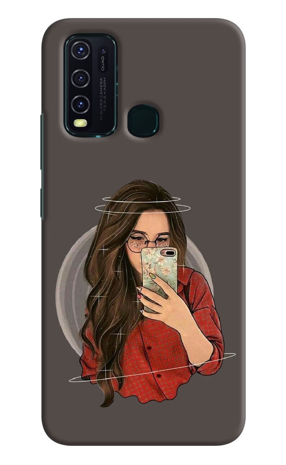 Selfie Queen Vivo Y30/Y50 Hard Case Back Cover by Casekaro
