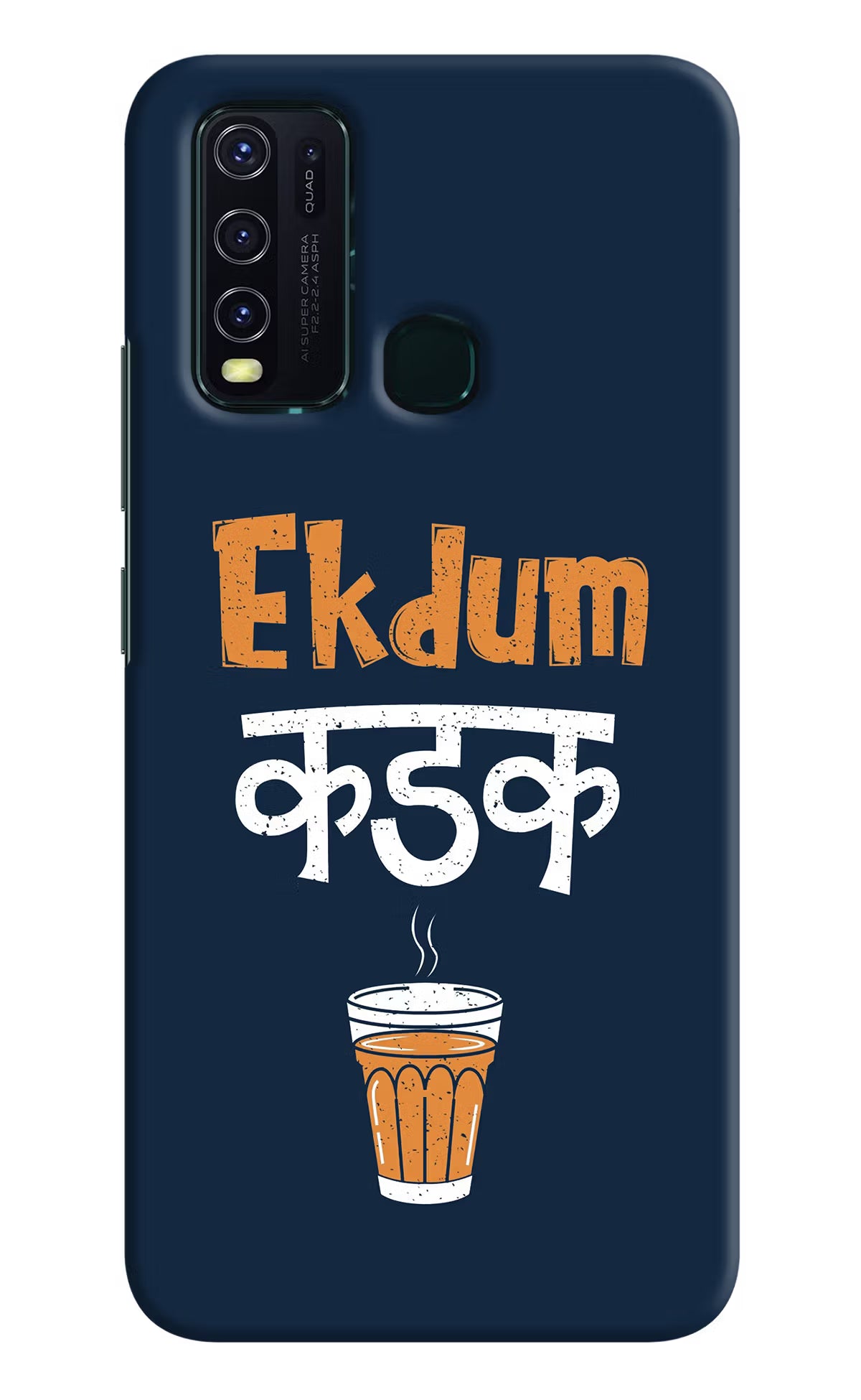 Ekdum Kadak Chai Vivo Y30/Y50 Hard Case Back Cover by Casekaro