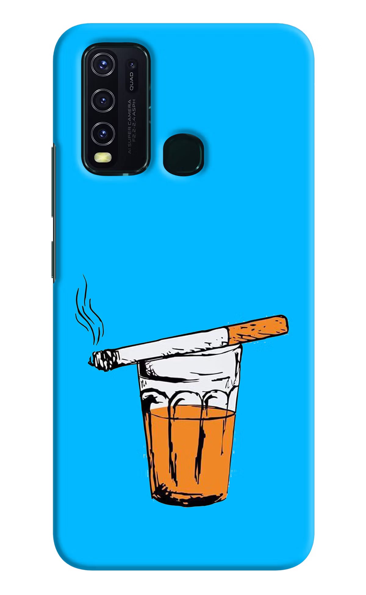 Chai Sutta Vivo Y30/Y50 Hard Case Back Cover by Casekaro