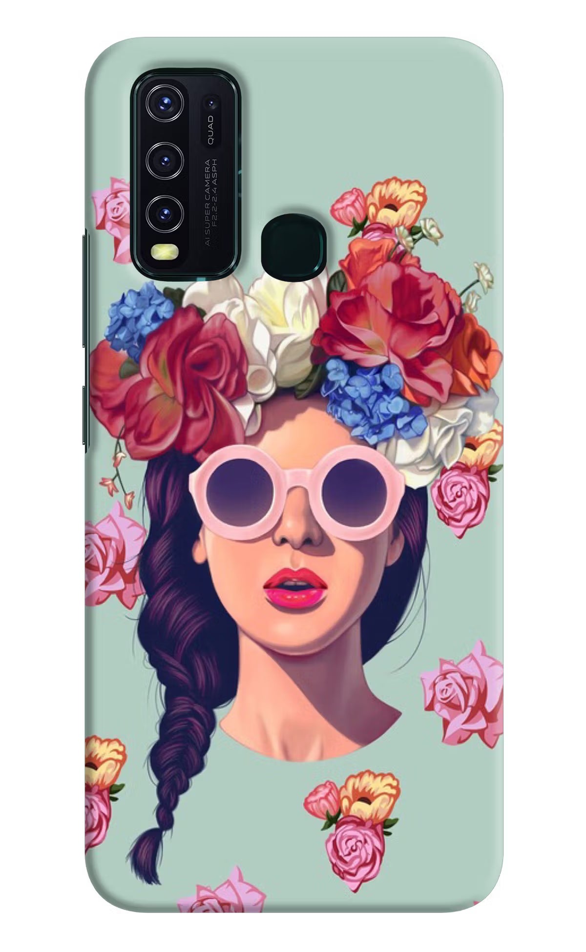 Pretty Girl Vivo Y30/Y50 Hard Case Back Cover by Casekaro