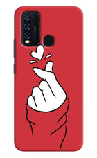 Korean Love Sign Vivo Y30/Y50 Hard Case Back Cover by Casekaro