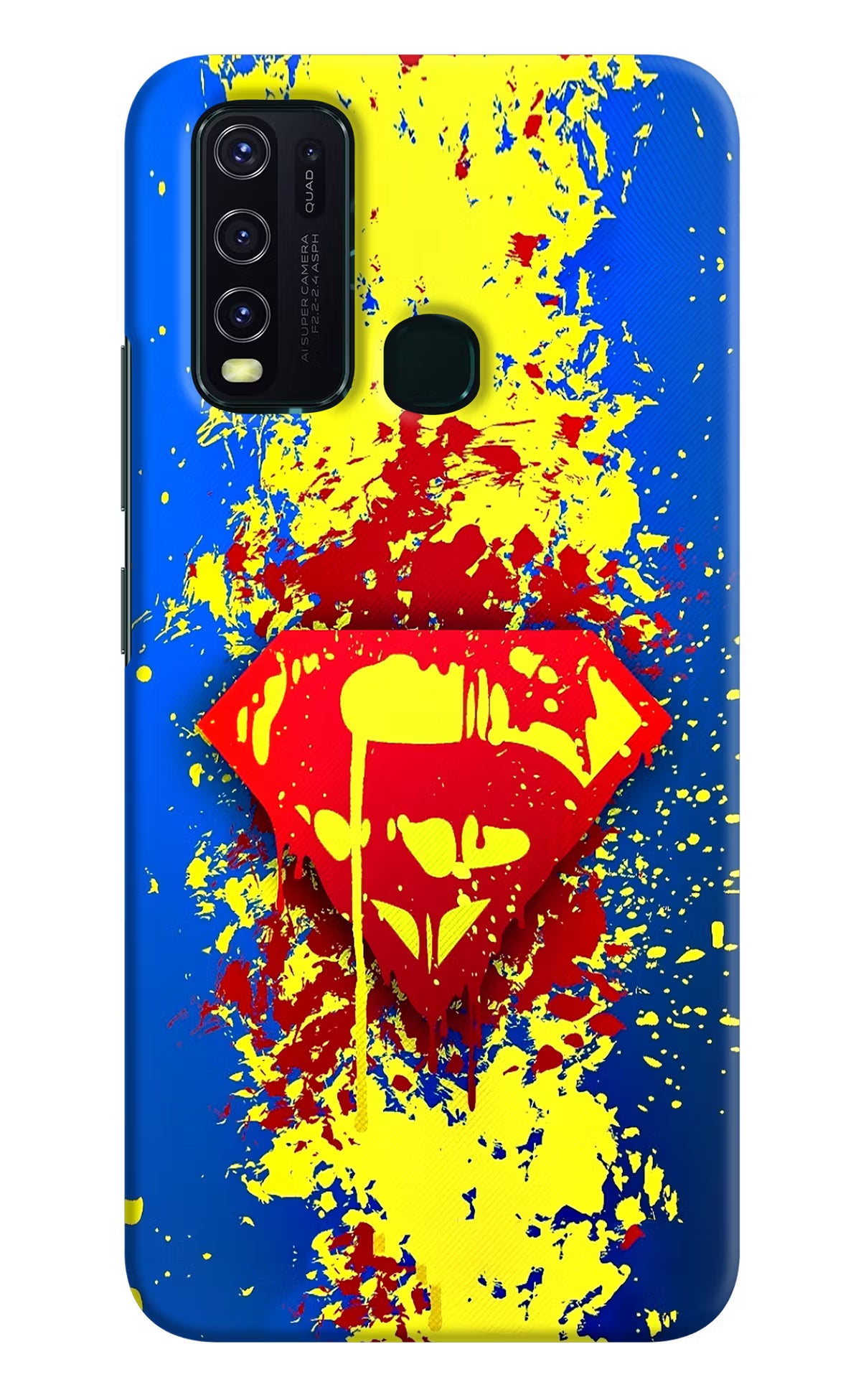 Superman logo Vivo Y30/Y50 Hard Case Back Cover by Casekaro