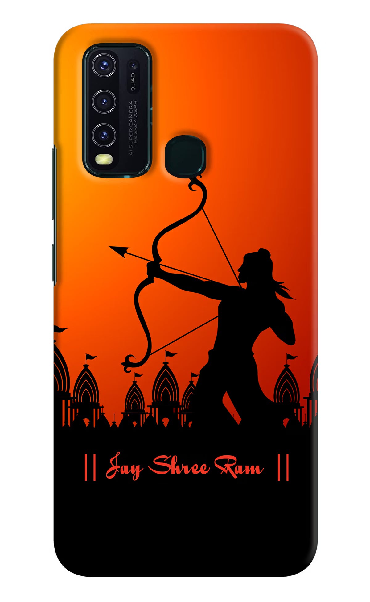 Lord Ram - 4 Vivo Y30/Y50 Hard Case Back Cover by Casekaro