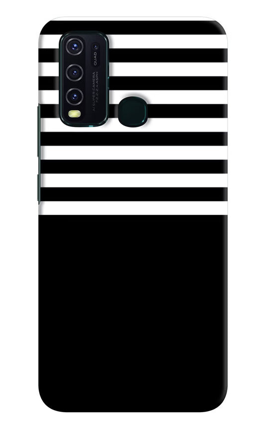 Black and White Print Vivo Y30/Y50 Hard Case Back Cover by Casekaro
