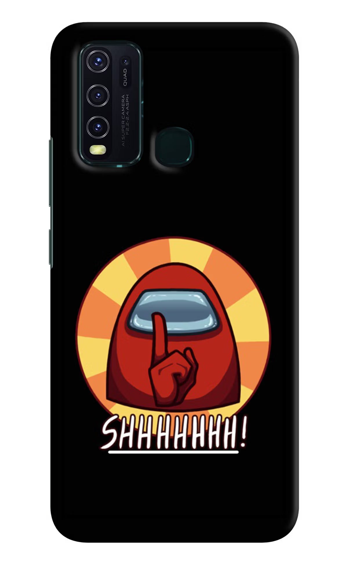 Among Us Shhh! Vivo Y30/Y50 Hard Case Back Cover by Casekaro