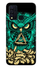 Green Owl Vivo Y30/Y50 Hard Case Back Cover by Casekaro