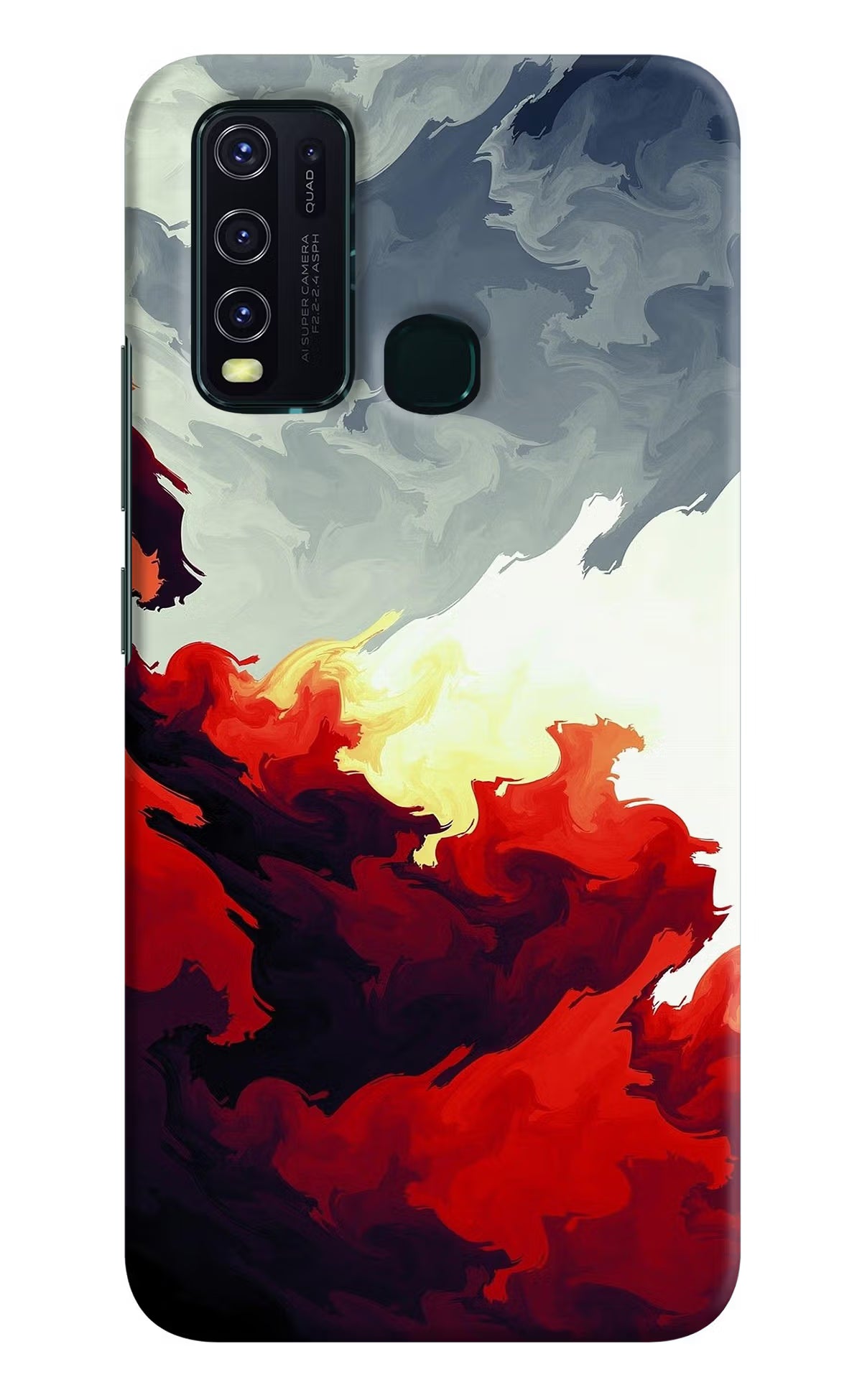Fire Cloud Vivo Y30/Y50 Hard Case Back Cover by Casekaro