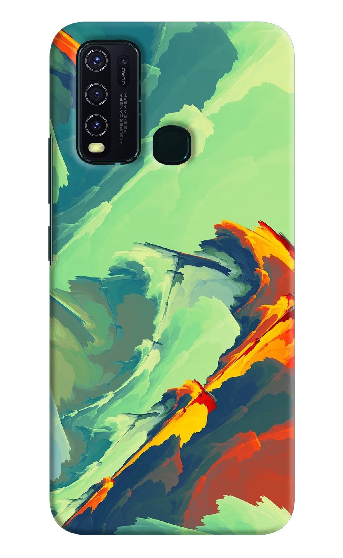 Paint Art Vivo Y30/Y50 Hard Case Back Cover by Casekaro