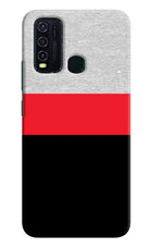 Tri Color Pattern Vivo Y30/Y50 Hard Case Back Cover by Casekaro