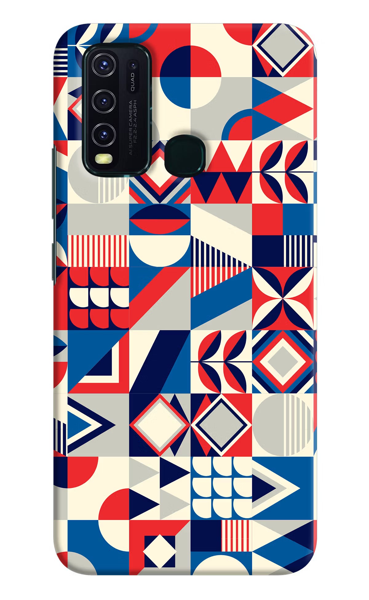 Colorful Pattern Vivo Y30/Y50 Hard Case Back Cover by Casekaro