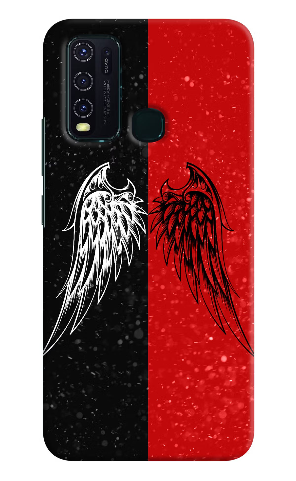 Wings Vivo Y30/Y50 Hard Case Back Cover by Casekaro