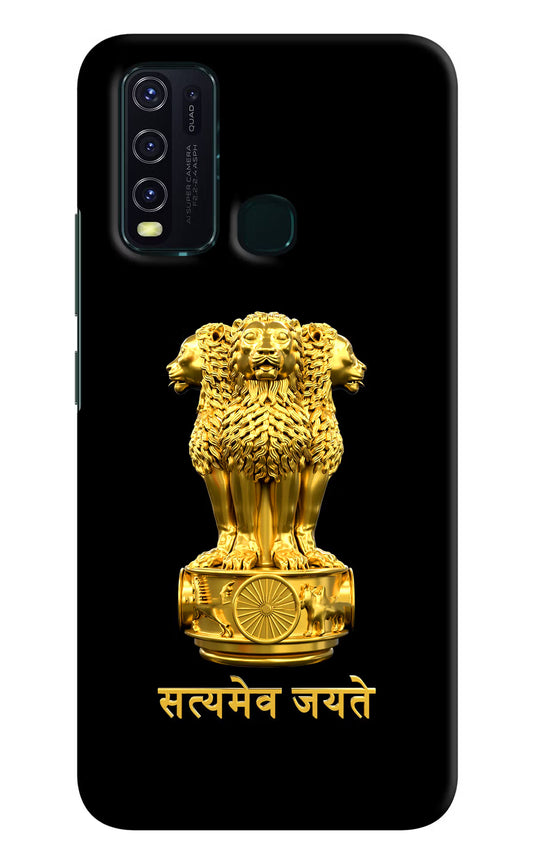 Satyamev Jayate Golden Vivo Y30/Y50 Hard Case Back Cover by Casekaro
