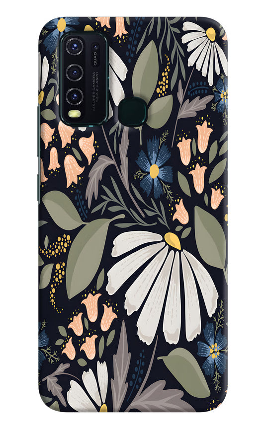 Flowers Art Vivo Y30/Y50 Hard Case Back Cover by Casekaro