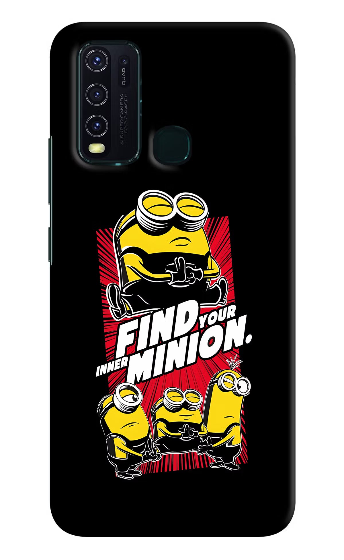 Find your inner Minion Vivo Y30/Y50 Hard Case Back Cover by Casekaro