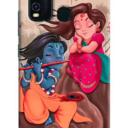 Radhe Krishna Vivo Y30/Y50 Hard Case Back Cover by Casekaro
