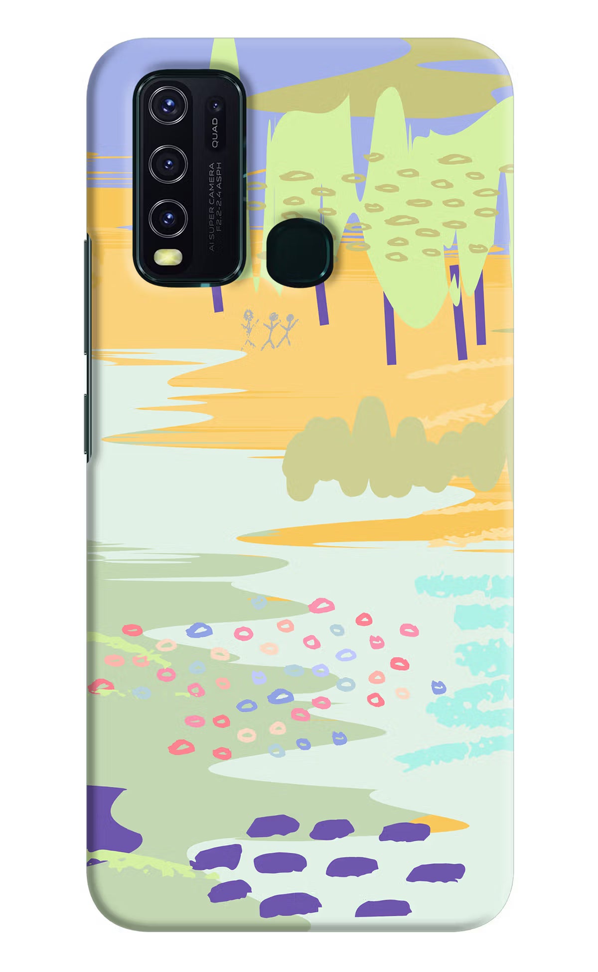 Scenery Vivo Y30/Y50 Hard Case Back Cover by Casekaro