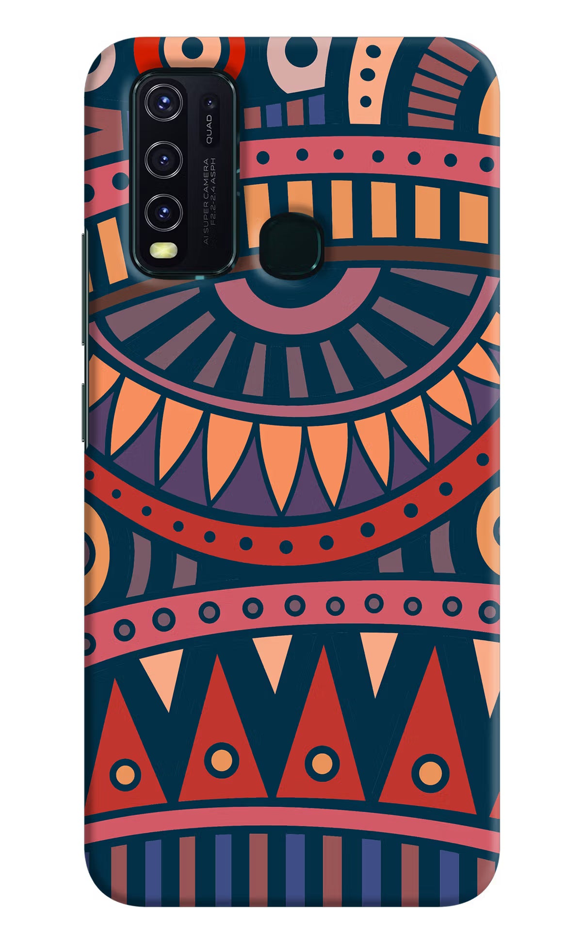 African Culture Design Vivo Y30/Y50 Hard Case Back Cover by Casekaro