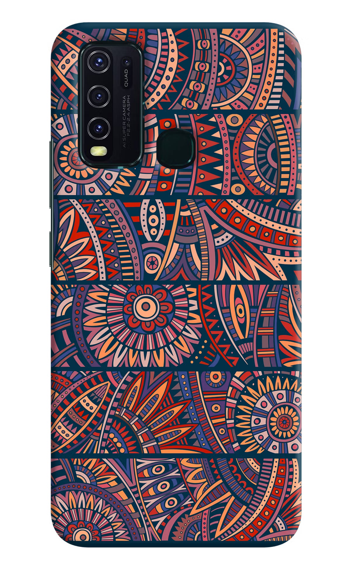 African Culture Design Vivo Y30/Y50 Hard Case Back Cover by Casekaro