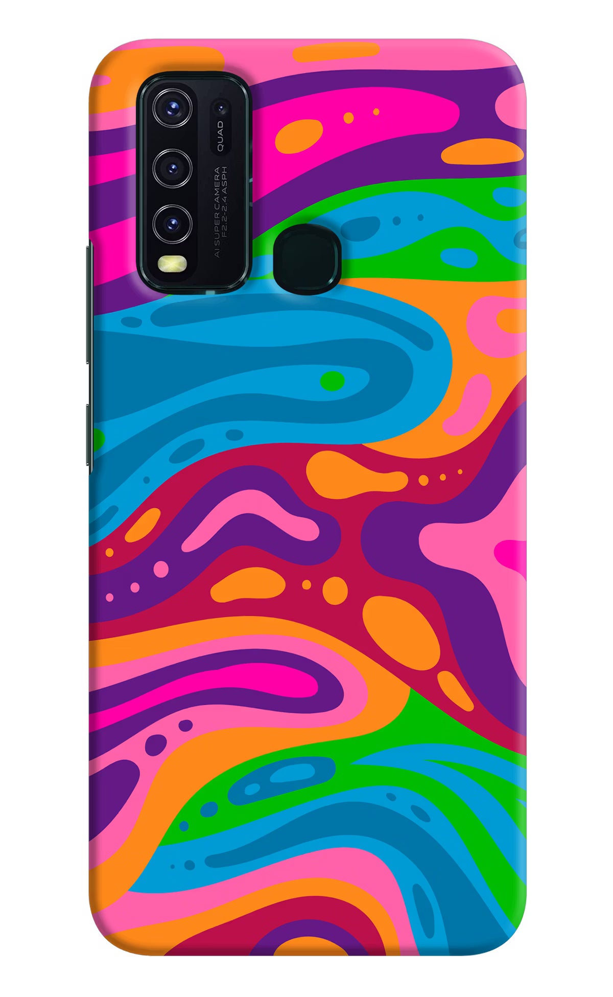 Trippy Pattern Vivo Y30/Y50 Hard Case Back Cover by Casekaro