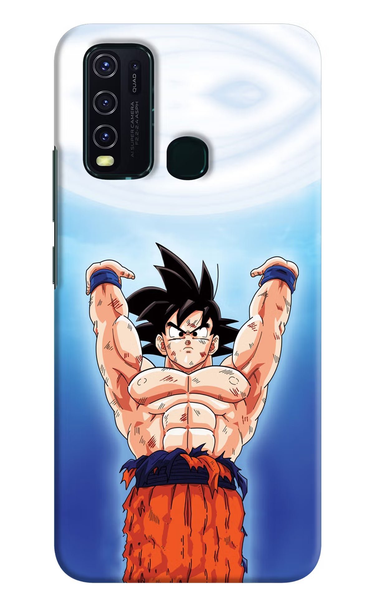 Goku Power Vivo Y30/Y50 Hard Case Back Cover by Casekaro