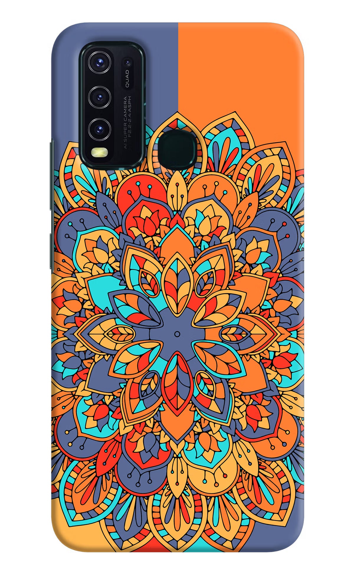 Color Mandala Vivo Y30/Y50 Hard Case Back Cover by Casekaro