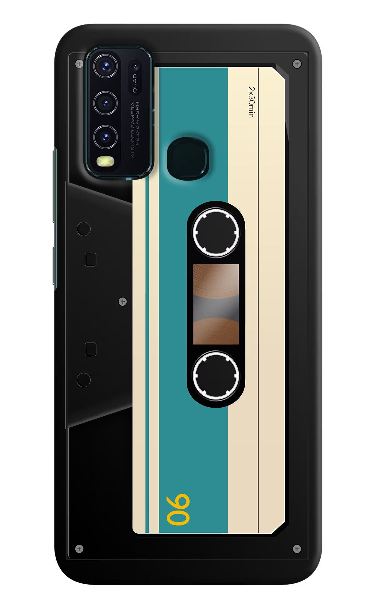 Cassette Vivo Y30/Y50 Hard Case Back Cover by Casekaro