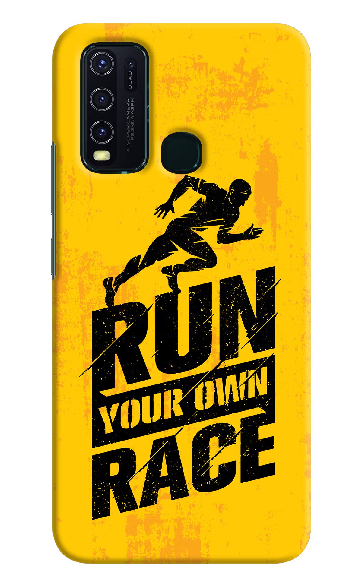 Run Your Own Race Vivo Y30/Y50 Hard Case Back Cover by Casekaro