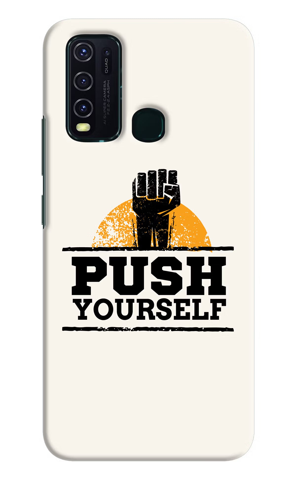 Push Yourself Vivo Y30/Y50 Hard Case Back Cover by Casekaro