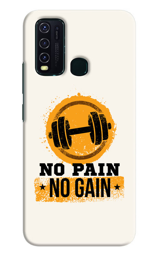 No Pain No Gain Vivo Y30/Y50 Hard Case Back Cover by Casekaro