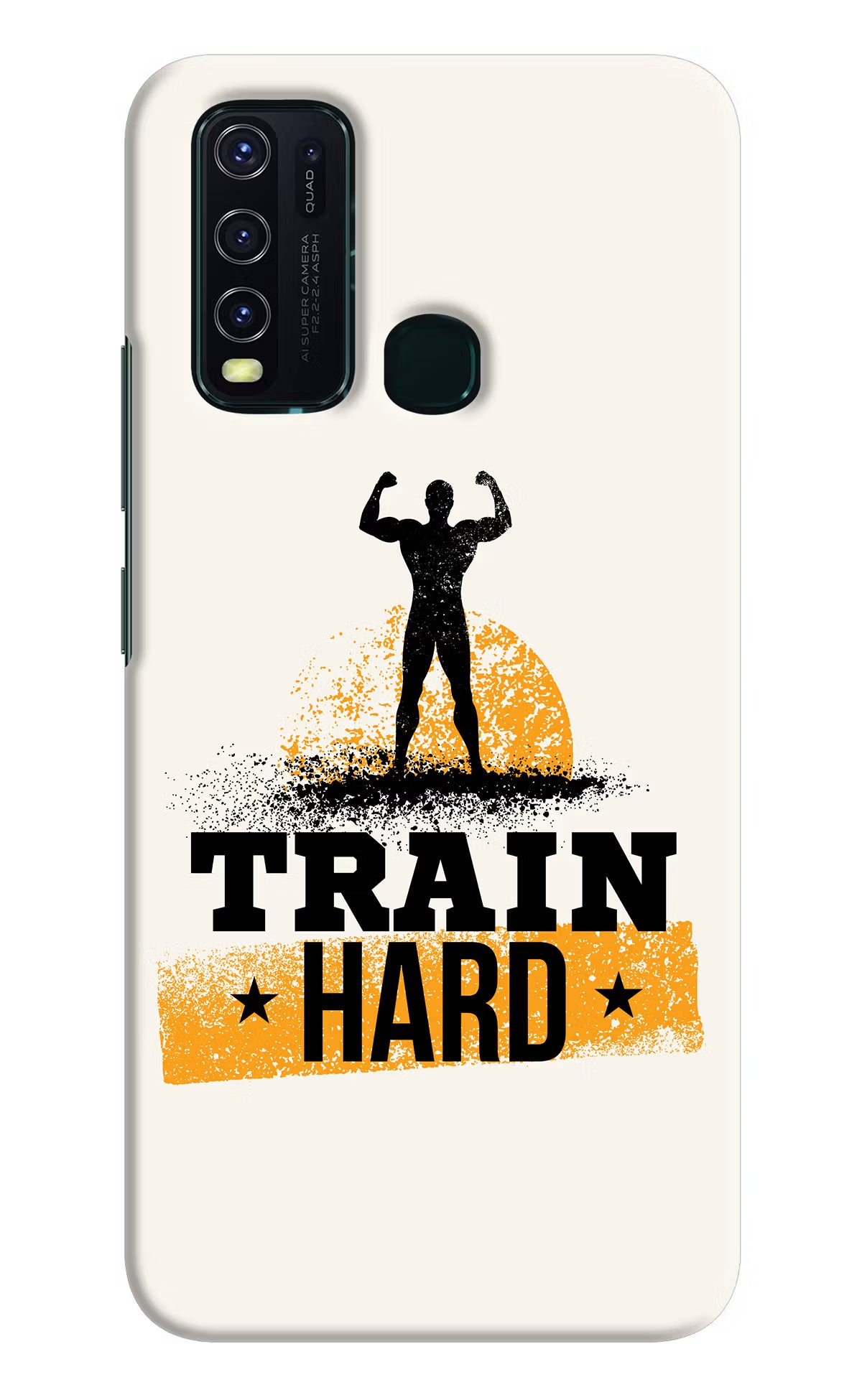 Train Hard Vivo Y30/Y50 Hard Case Back Cover by Casekaro