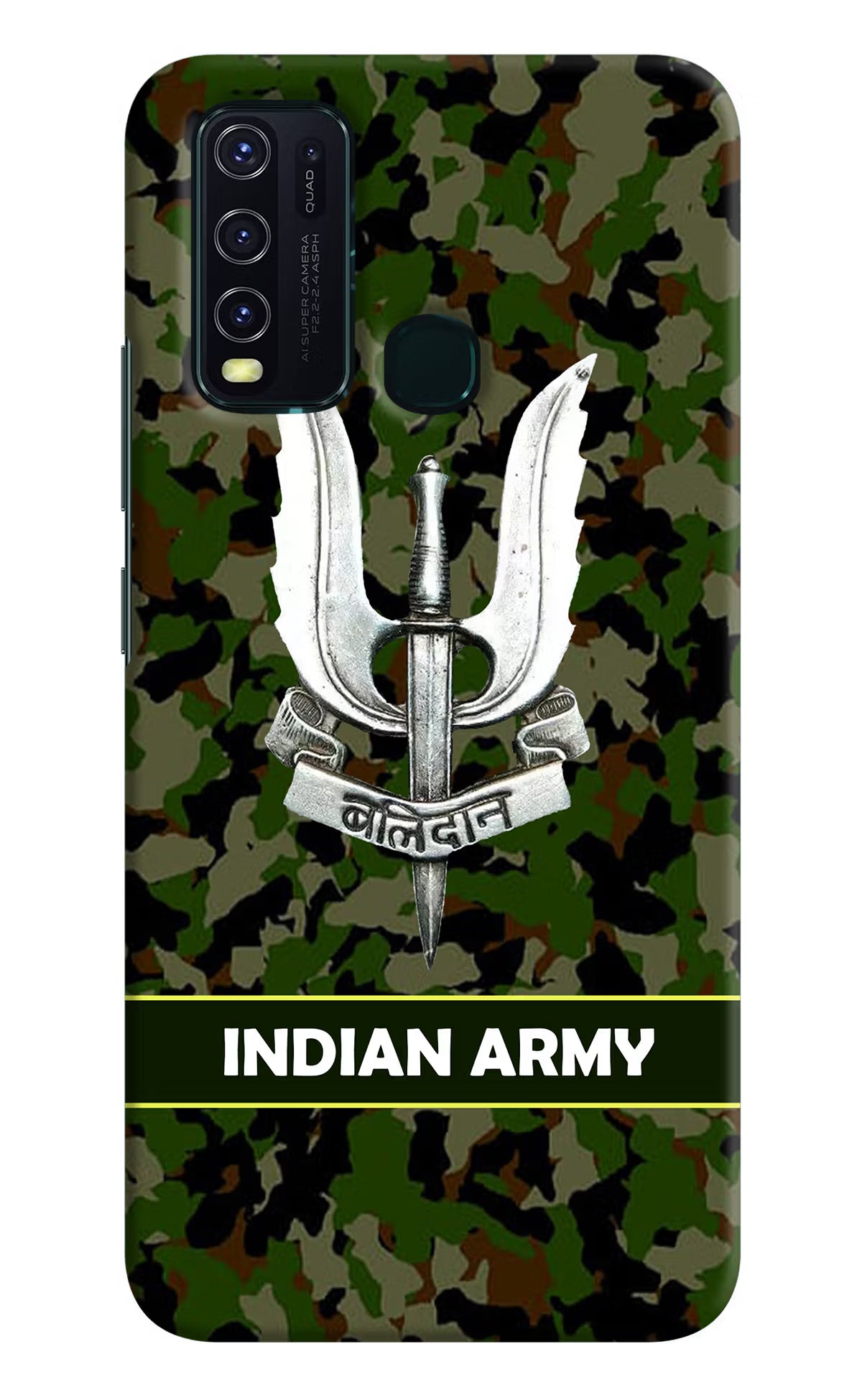 Balidan Indian Logo Vivo Y30/Y50 Hard Case Back Cover by Casekaro