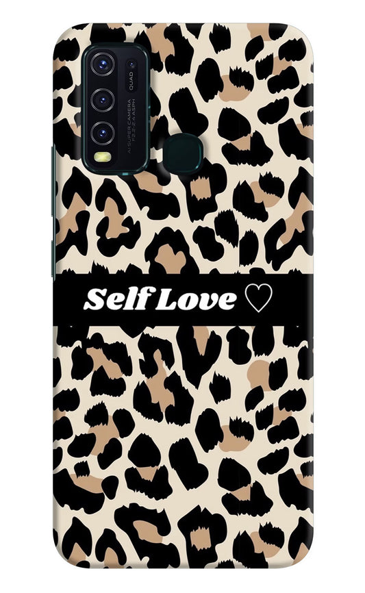 Leopard Print Self Love Vivo Y30/Y50 Hard Case Back Cover by Casekaro