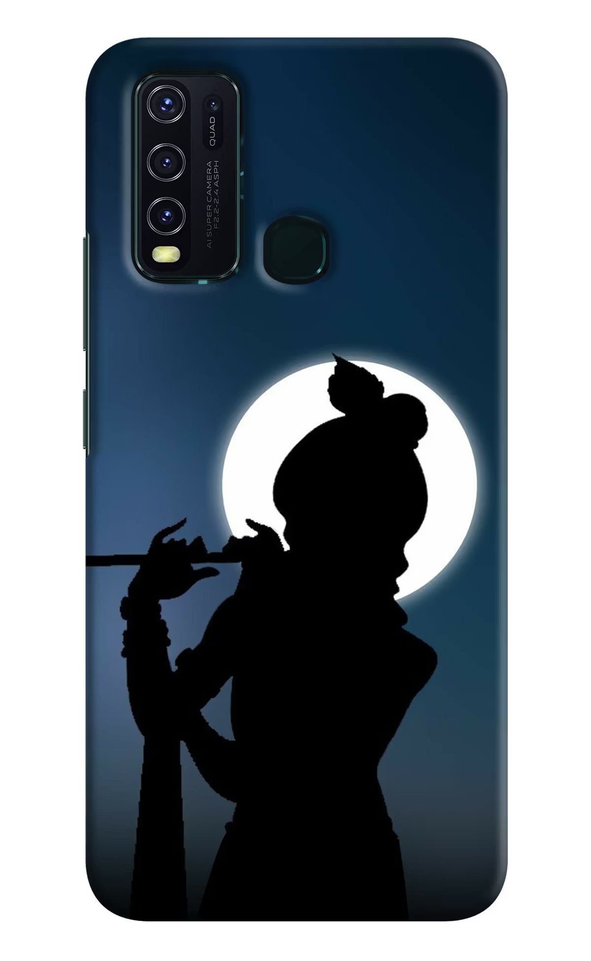 Shri Krishna Silhouette Vivo Y30/Y50 Hard Case Back Cover by Casekaro