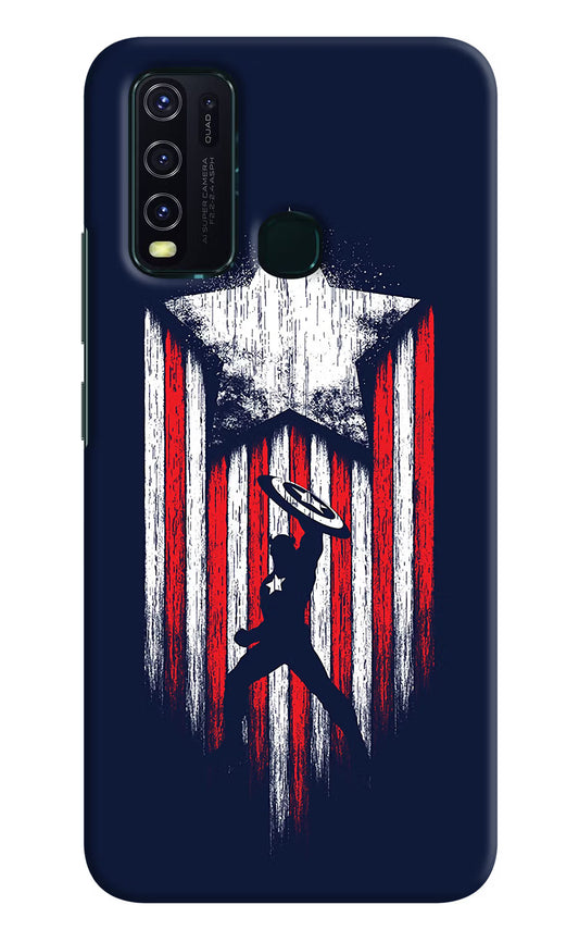 Captain America Marvel Art Vivo Y30/Y50 Hard Case Back Cover by Casekaro