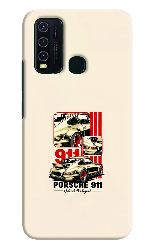 Classic Porsche 911 Vivo Y30/Y50 Hard Case Back Cover by Casekaro