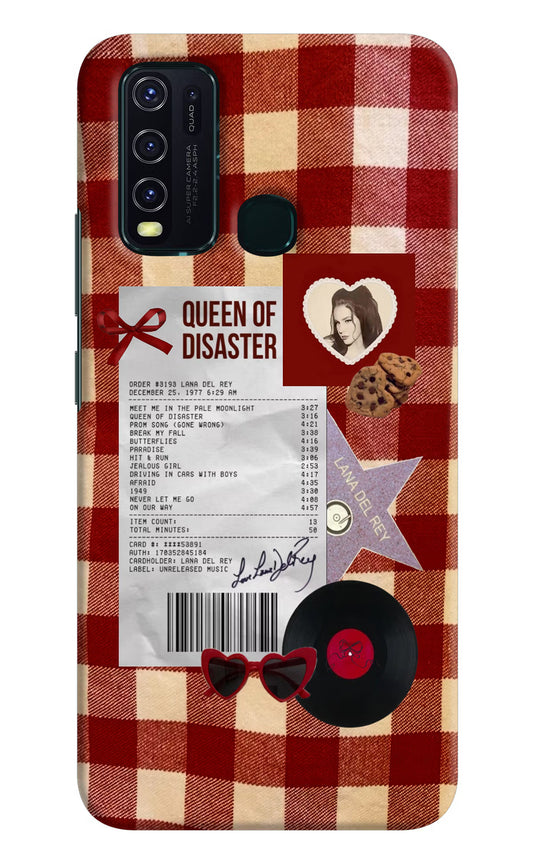 Queen of Disaster Vivo Y30/Y50 Hard Case Back Cover by Casekaro