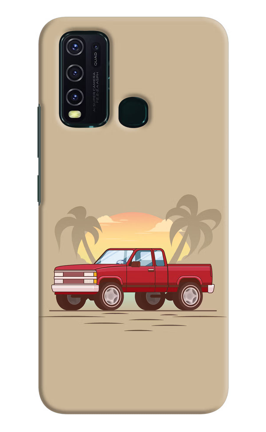 Desert Classic Drive Vivo Y30/Y50 Back Cover, Hard case