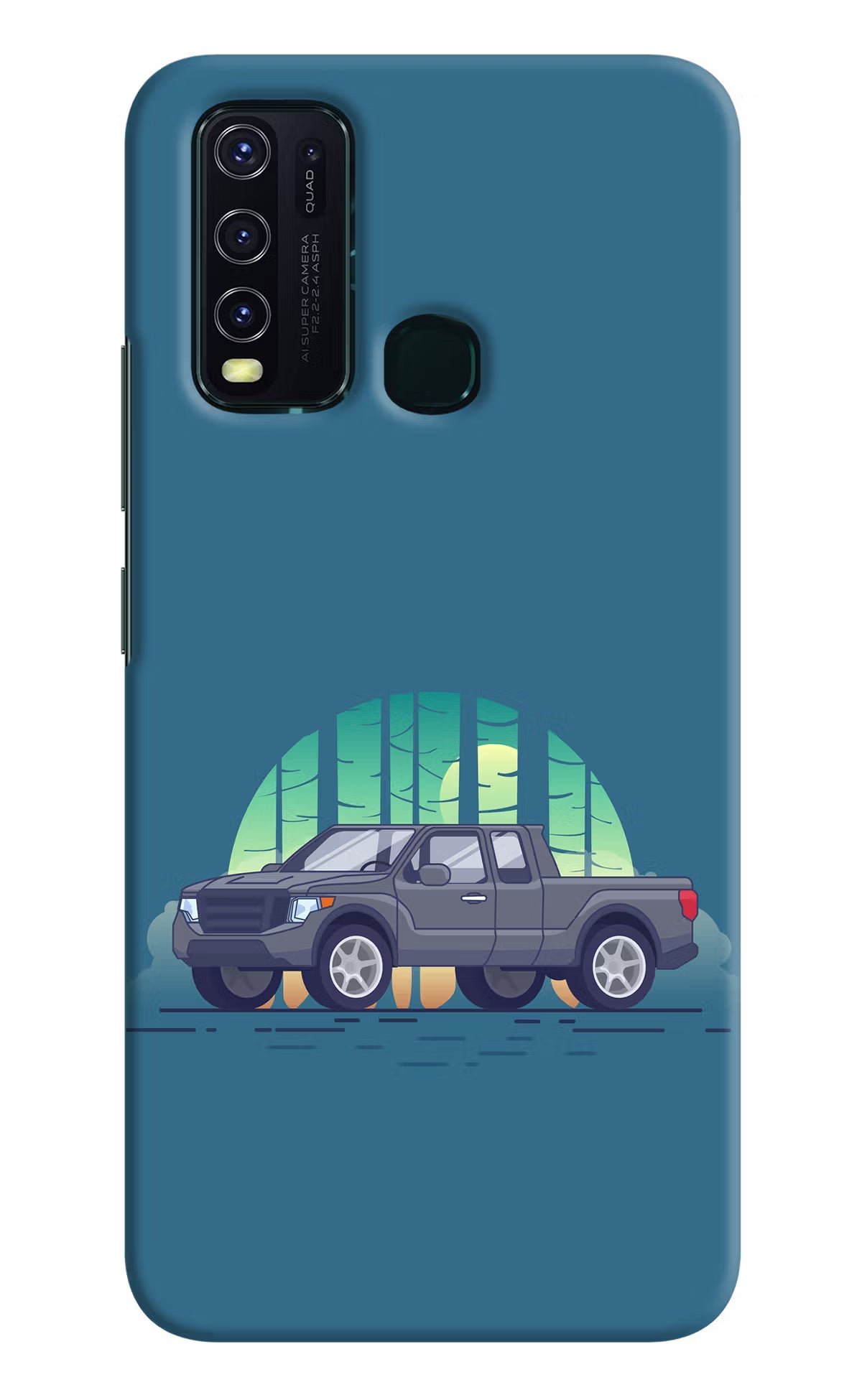 Retro Garage Vibe Vivo Y30/Y50 Hard Case Back Cover by Casekaro