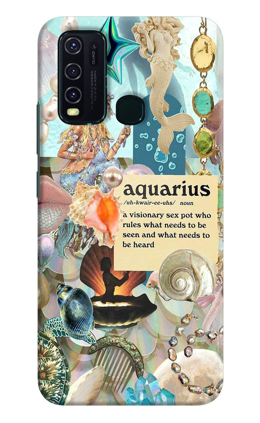 Aquarius Zodiac Vivo Y30/Y50 Hard Case Back Cover by Casekaro