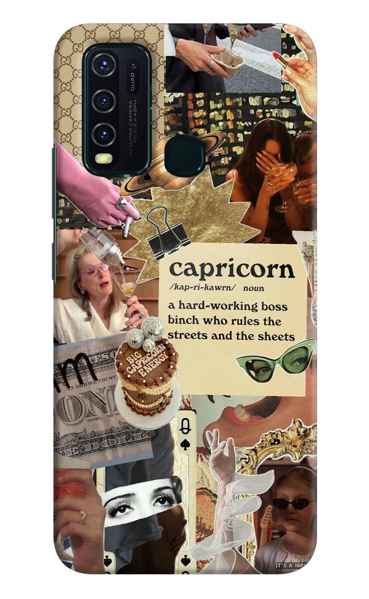Capricorn Zodiac Vivo Y30/Y50 Hard Case Back Cover by Casekaro