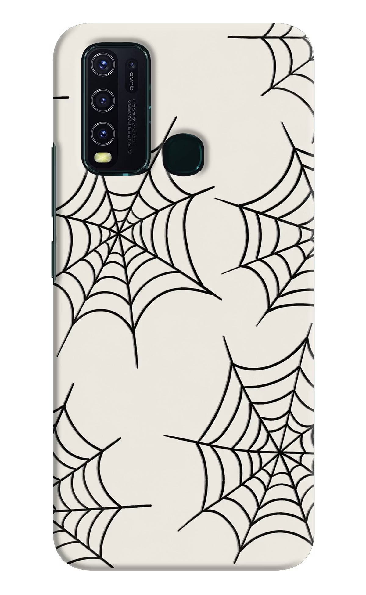 Spider Web Vivo Y30/Y50 Hard Case Back Cover by Casekaro