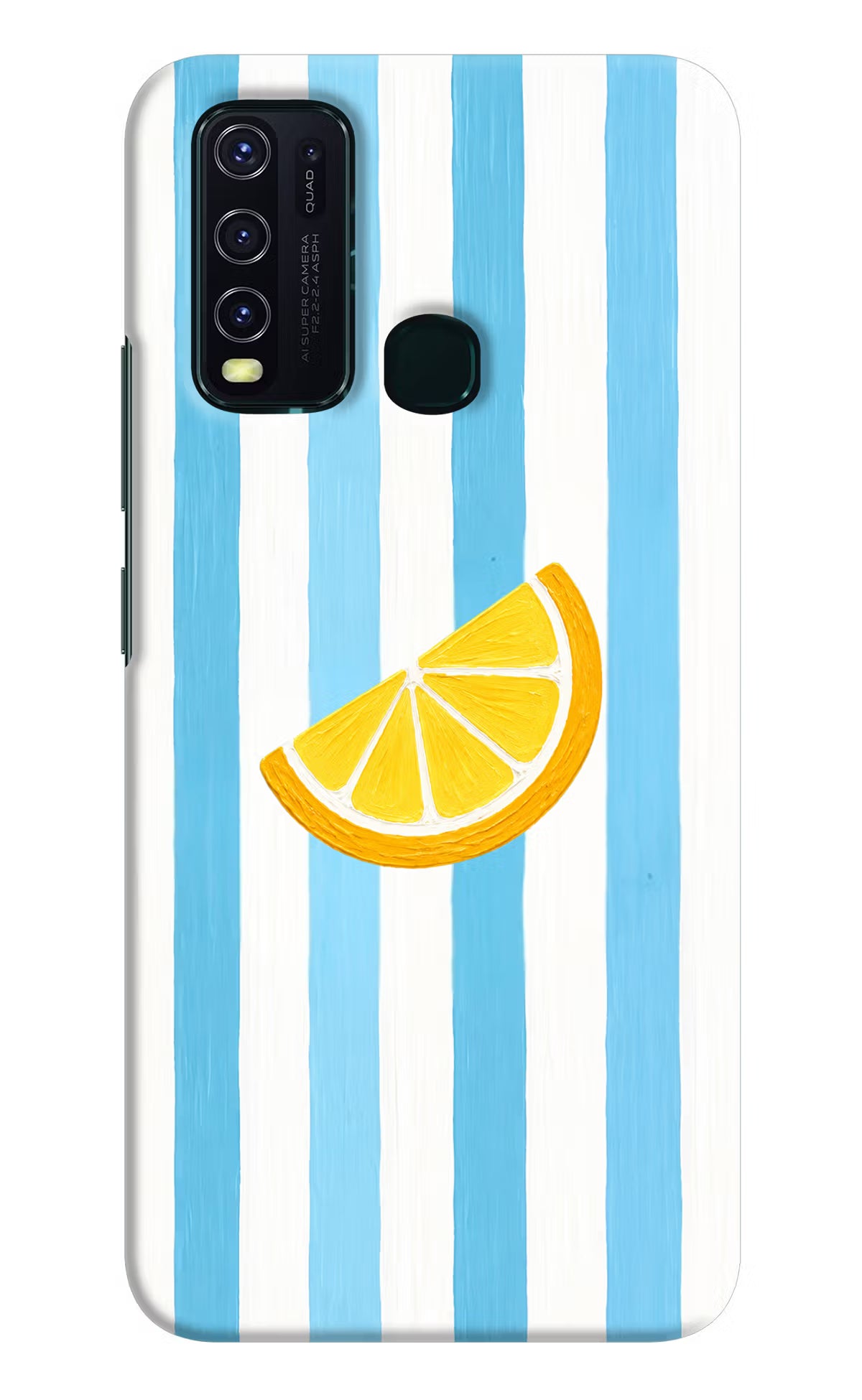 Summer Lemon Vivo Y30/Y50 Hard Case Back Cover by Casekaro