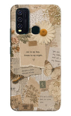 Vintage case Vivo Y30/Y50 Hard Case Back Cover by Casekaro