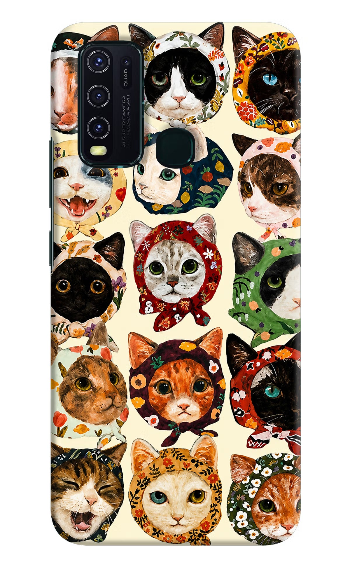 Cool Cat Vivo Y30/Y50 Back Cover