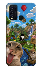 Minecraft Cat Chaos Vivo Y30/Y50 Hard Case Back Cover by Casekaro