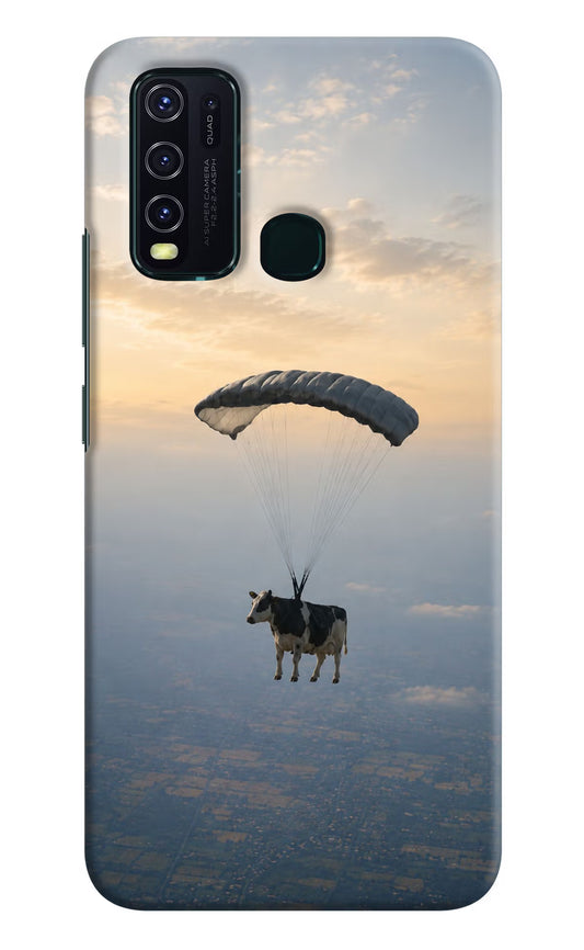 Skydiving Cow Vivo Y30/Y50 Hard Case Back Cover by Casekaro